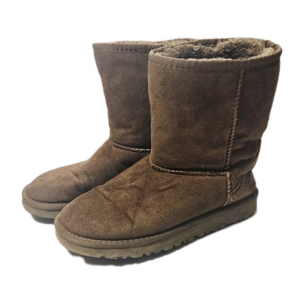 UGG Australia Classic Short II Boots, Chestnut Suede Faux Fur, Women's Size 7 M